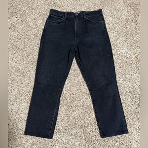 Agolde High Rise Black Denim Jeans